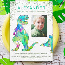 Search for dinosaur photo birthday invitations Boys birthday party