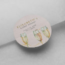 Search for champagne bridal shower stickers Modern