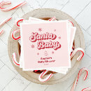 Search for pink christmas napkins Santa baby