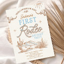 Search for rodeo birthday invitations Vintage