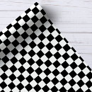Search for black and white wrapping paper Chequerboard