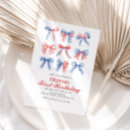 Search for white bow invitations Preppy