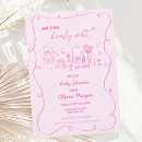 Search for bearly wait baby shower invitations Pink