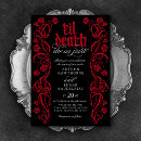 Search for gothic wedding invitations Till death