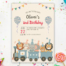 Search for train party invitations Whimsical