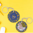 Search for yellow flowers key rings Blue