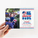 Search for baby boy fourth birthday invitations Red white and blue