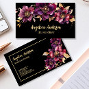 Search for black and purple business cards Administrative professional
