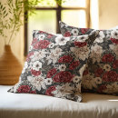 Search for grey and burgundy cushions Floral