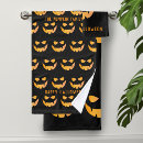 Search for halloween black and orange bath towels Creepy