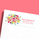 Search for spring flowers return address labels Wild flower