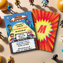 Search for calling all superheroes invitations Action