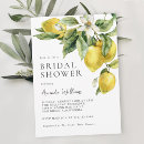 Search for lemon bridal shower invitations Modern elegant
