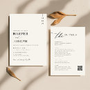 Search for fall with rsvp wedding invitations With qr code