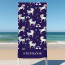 Search for rainbow unicorn beach towels Purple
