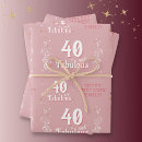 Search for 40th birthday wrapping paper 40 and fabulous