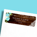 Search for wood and lace return address labels Flowers