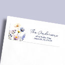 Search for floral purple return address labels Boho chic