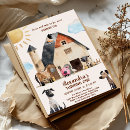 Search for barnyard 1st birthday invitations Watercolor farm animals