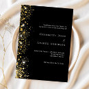 Search for glamorous wedding invitations Black