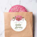 Search for floral baby shower stickers Watercolor flowers