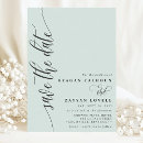 Search for mint save the dates Calligraphy