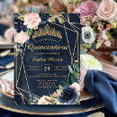 Search for blush and navy quinceanera invitations Gold