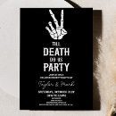 Search for skeleton halloween invitations Black and white