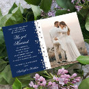 Search for blue glitter invitations Blue and white
