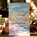 Search for clouds baby shower invitations Elegant