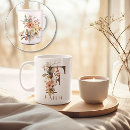 Search for floral monogram coffee mugs Autumn