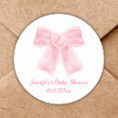 Search for cute bow stickers Baby shower