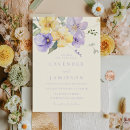 Search for lavender and yellow wedding invitations Floral