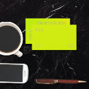 Search for chartreuse business cards Bright