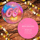 Search for disco 60th birthday invitations Gold