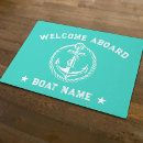 Search for turquoise doormats Welcome aboard