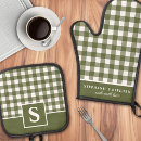 Search for olive green placemats Plaid