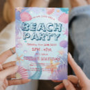 Search for seashell party invitations Mermaid