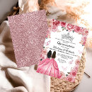 Search for girls quinceanera quinceanera invitations Watercolor floral