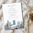 Search for chicago skyline wedding invitations Elegant