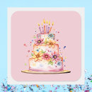 Search for pink cake stickers Watercolor