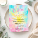 Search for tie dye party invitations Retro