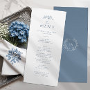 Search for dusty blue wedding menus Wildflower
