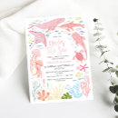 Search for sea creature baby shower invitations For kids