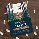 Search for adventure birthday invitations Rustic