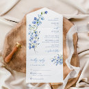 Search for tear off rsvp wedding invitations Dusty blue