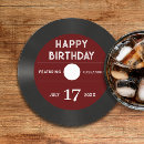 Search for happy birthday with vinyl record Vintage