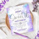 Search for purple and silver sweet 16 invitations 16th birthday party