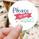 Search for do not bend stickers Small business
