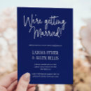 Search for nuptials invitations Blue white